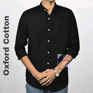 কালো ফুল কলার শার্ট
