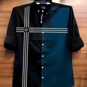 Design Shirt Black Petrol 1
