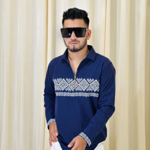 Premium Print Shirt Navi