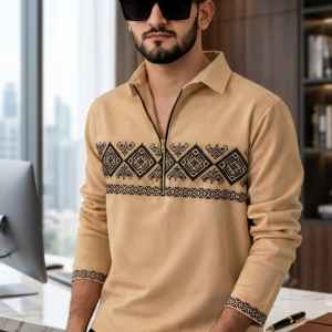 Premium Print Shirt Cream