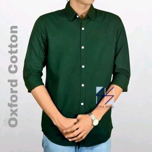 ডিপ গ্রীন ফুল কলার শার্ট