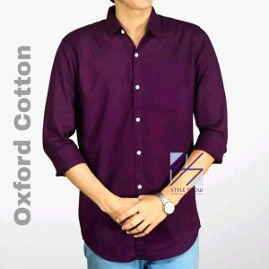 বেগুনি ফুল কলার শার্ট